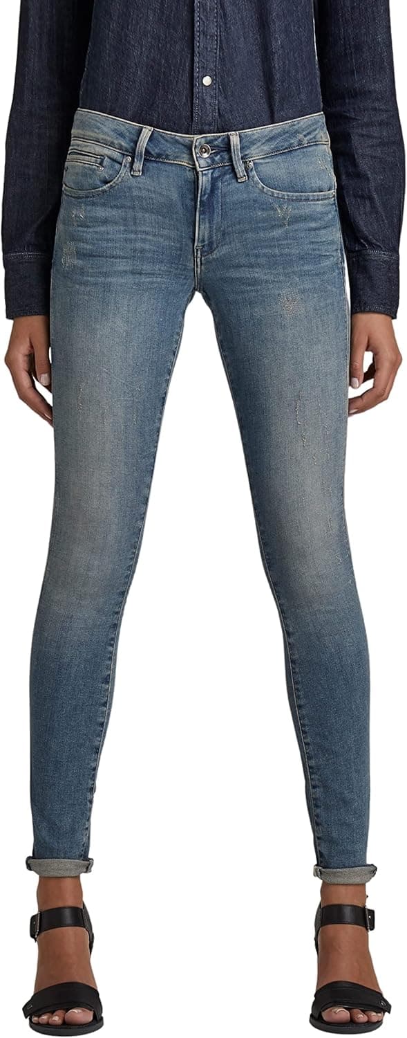 G-STAR RAW Calças de ganga Midge Zip Mid-Waist Skinny para mulher