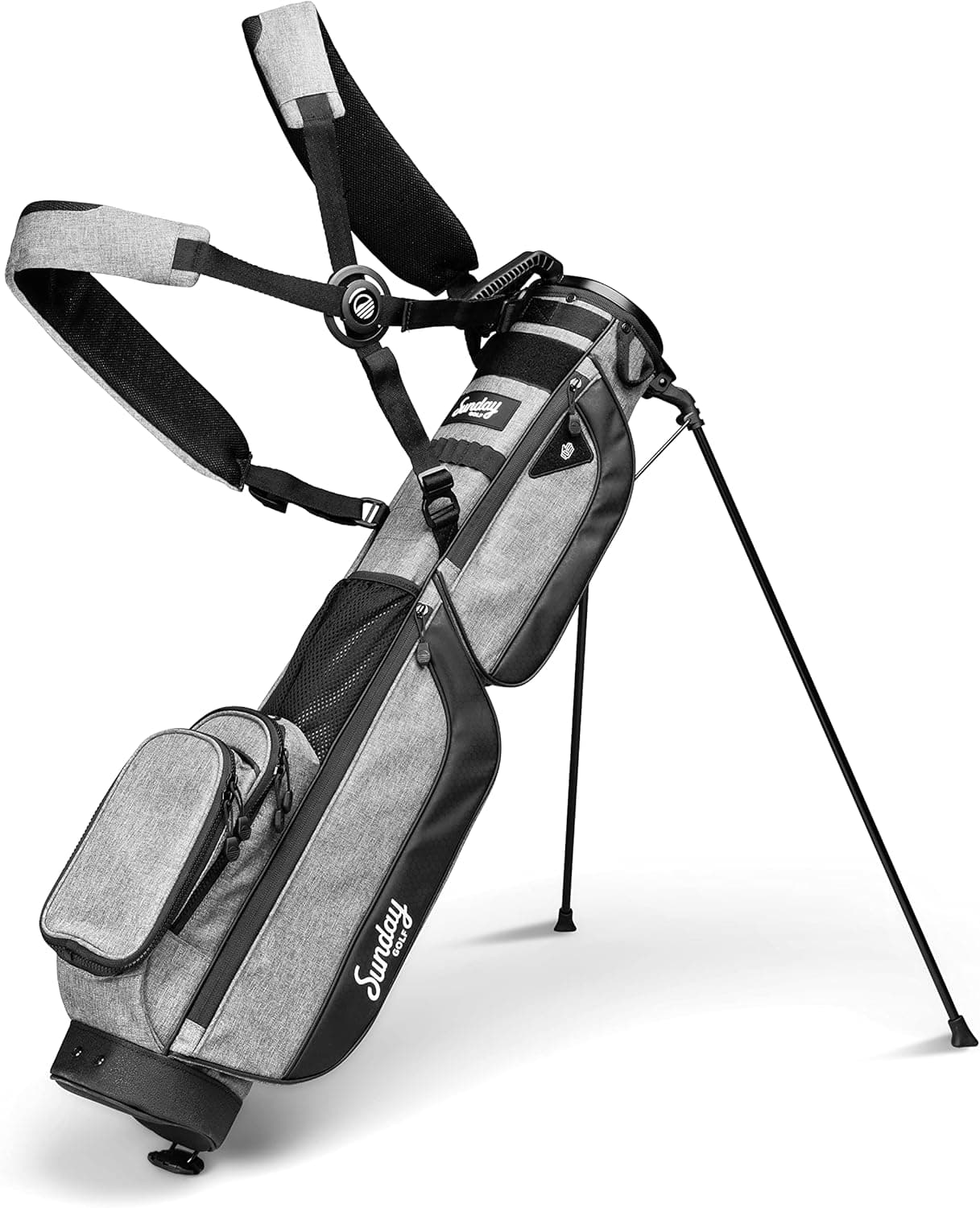 Sunday Golf Bolsa Loma XL - bolsa leve com correia e suporte - bolsa de golfe Pitch n Putt fácil de transportar - par de 3 e campos executivos, 3,4 kg