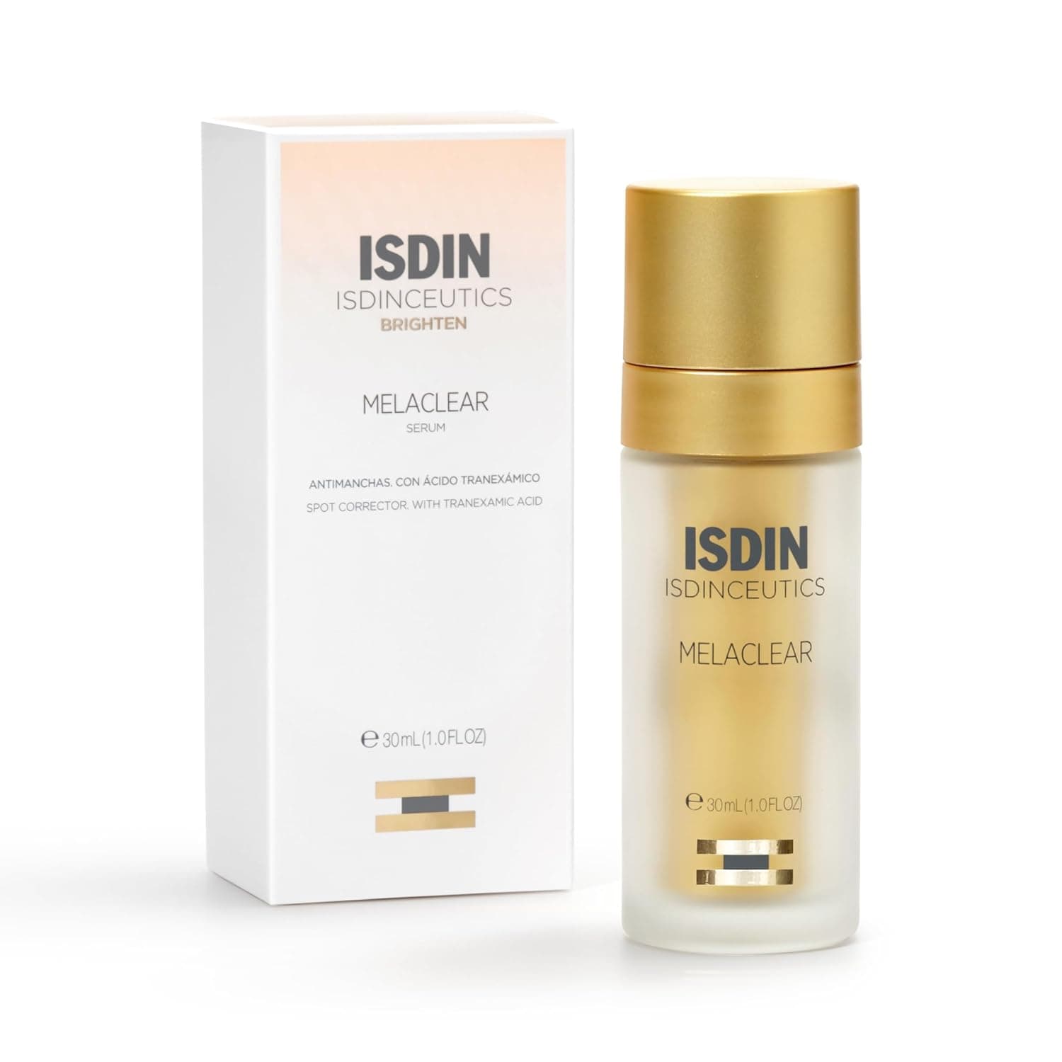 Isdin ceutics Melaclear, Serum facial anti-manchas com ácido tranexâmico para 71% de redução de manchas e resultados VITYYKL em 14 dias, 30 ml
