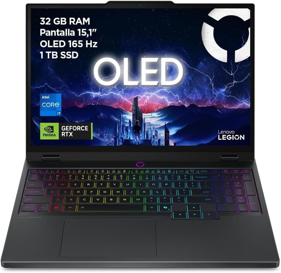 Lenovo Legion 5 Gen 10 – portátil gaming 15,1″ WQXGA OLED (Intel Core i7‑13650HX, NVIDIA RTX 5070, 32 GB RAM, 1 TB SSD, Wi‑Fi 7, sem SO) com teclado RGB