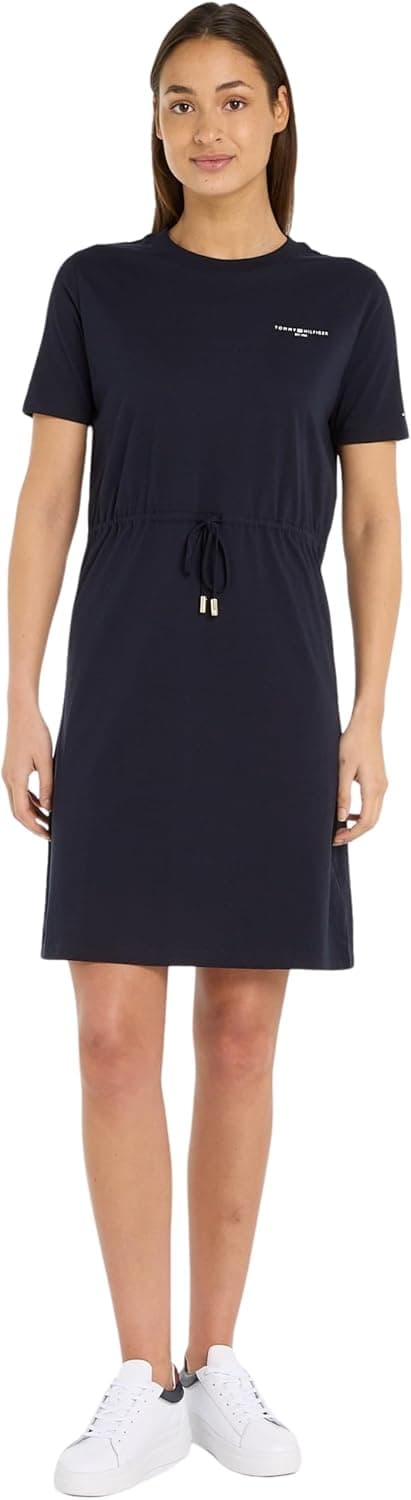 Tommy Hilfiger Vestido tipo t-shirt de algodão para mulher