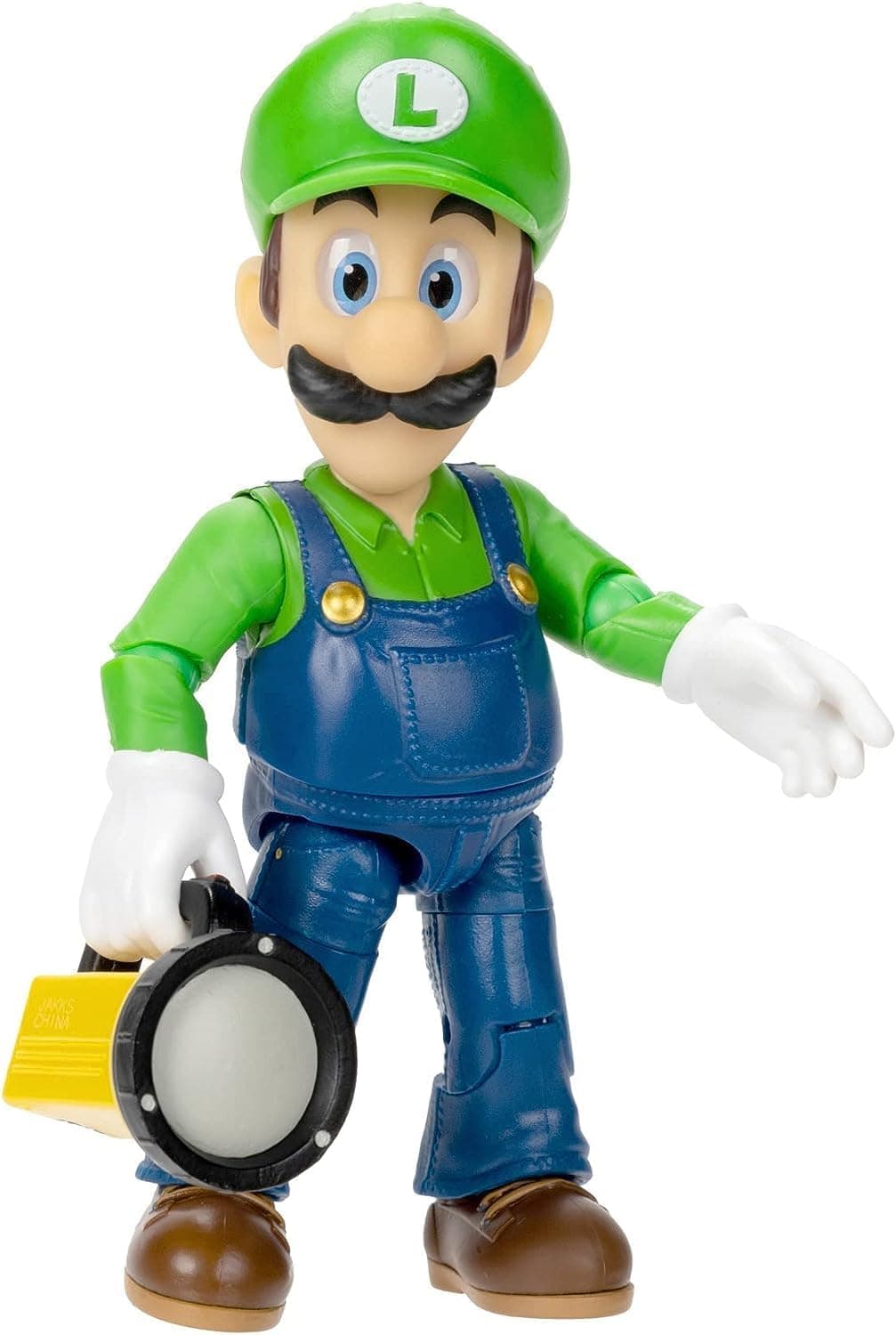 Nintendo Super Mario Figura Luigi de 13 cm totalmente articulada, brinquedo Luigi com até 16 pontos de articulação, brinquedo finamente detalhado com olhos de vidro, brinquedos para crianças 3 anos