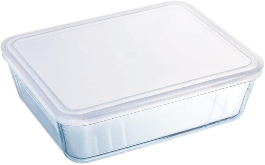 Pyrex Classic | Recipiente retangular em vidro com tampa 4 L
