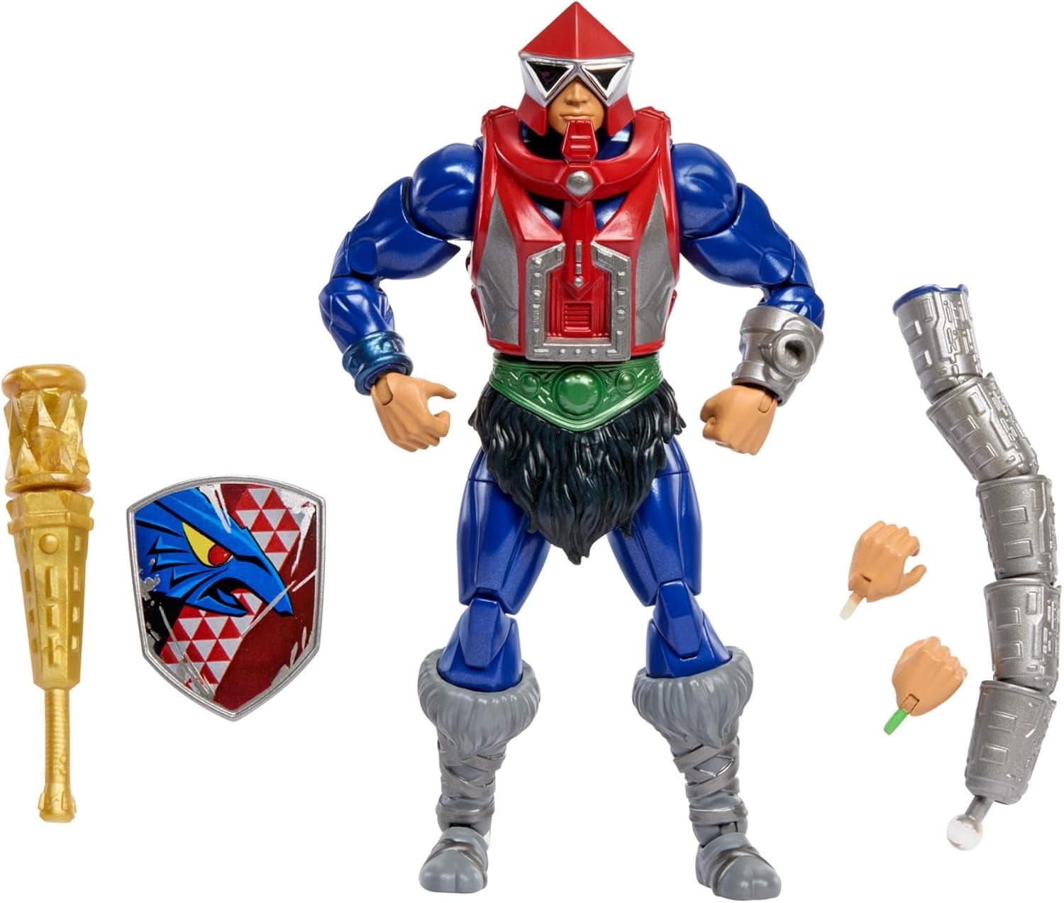 Masters do universo MOTU New Eternia Mekaneck figura de ação com acessórios, brinquedo + 6 anos (Mattel HYC51)
