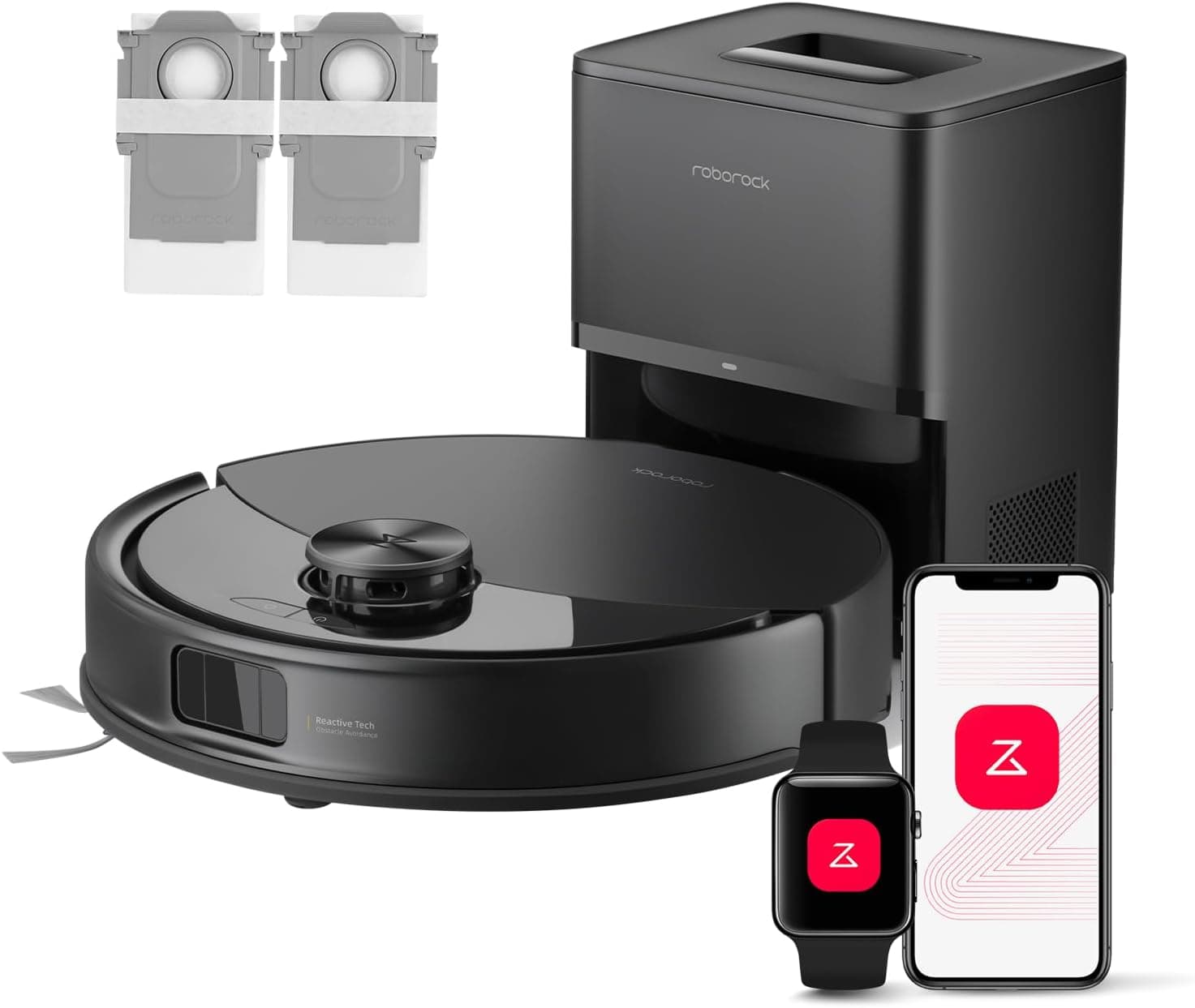 Roborock Q10 S5+ | Robot aspirador e esfregona 2 em 1 com 10000 Pa autoesvaziamento até 7 semanas e navegação LiDAR