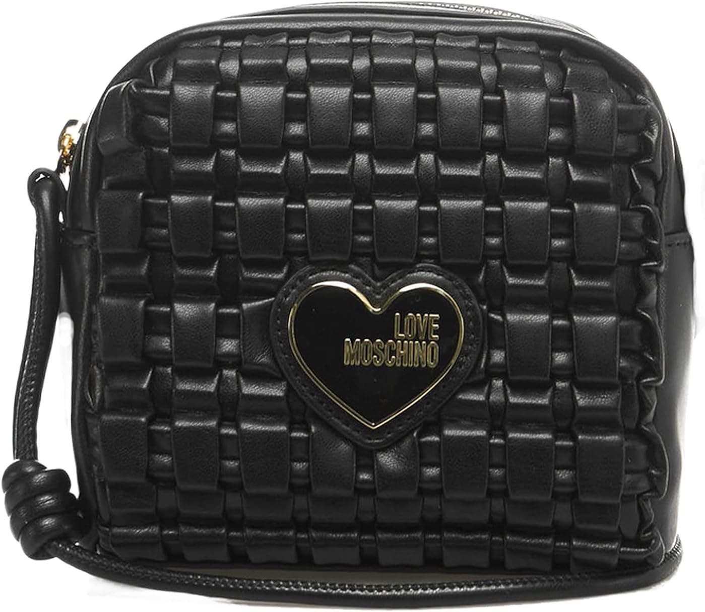 Love Moschino JC4120PP1H | Mala tiracolo preta e branca para mulher 16x16x7 cm