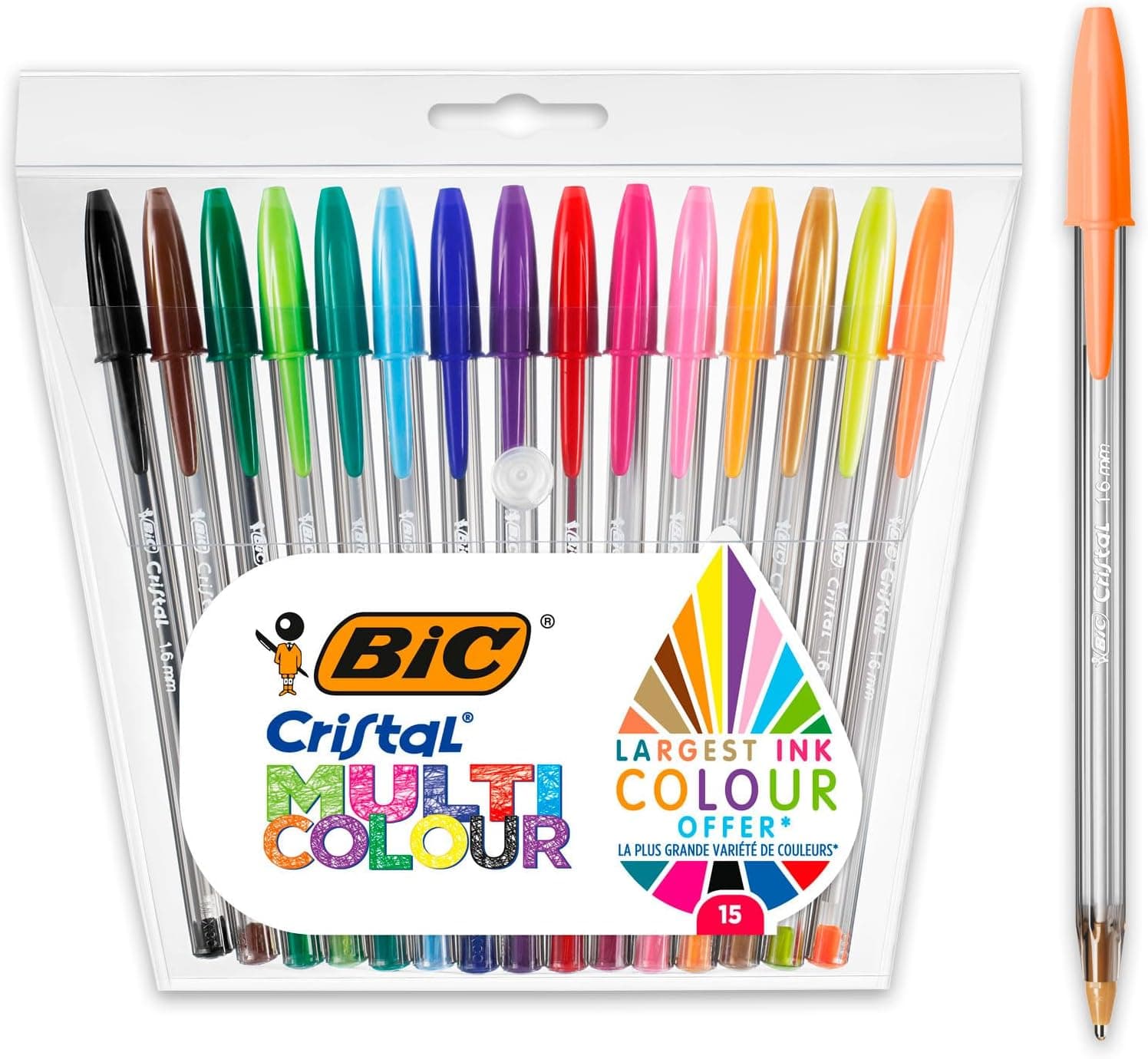BIC Cristal Multicolour Embalagem de canetas esferográficas