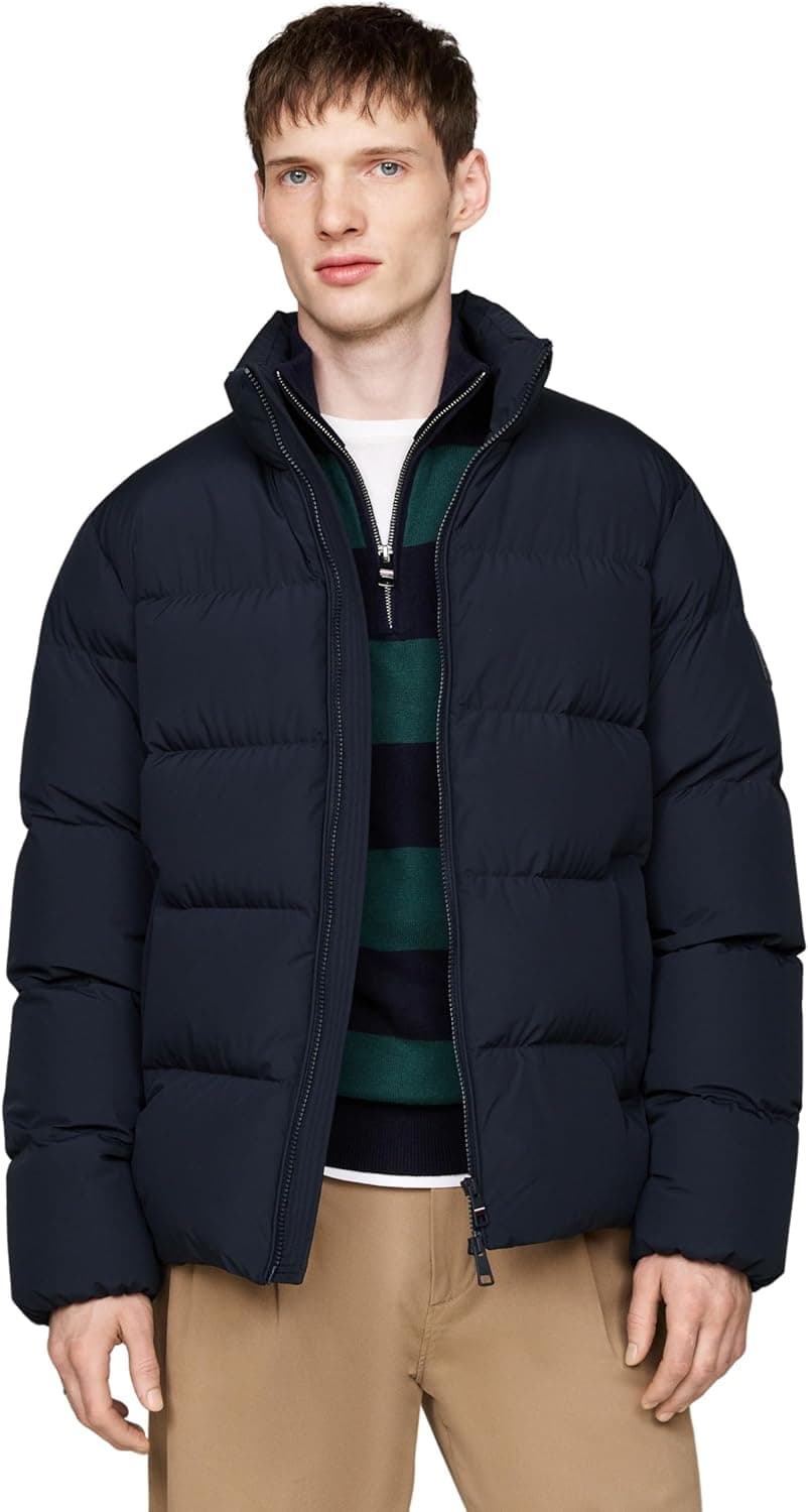 Tommy Hilfiger Casaco acolchoado homem Down Puffer Jacket com bolsos