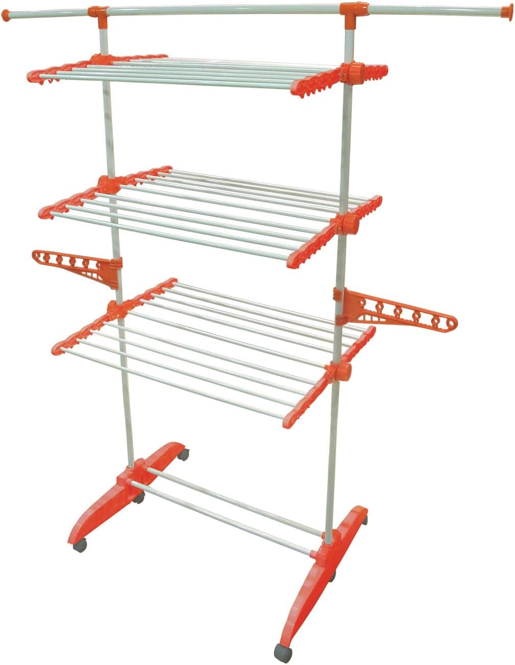 BePro Estendal com 6 rodas e 24 pinças de plástico. ABS Melhor qualidade resistente