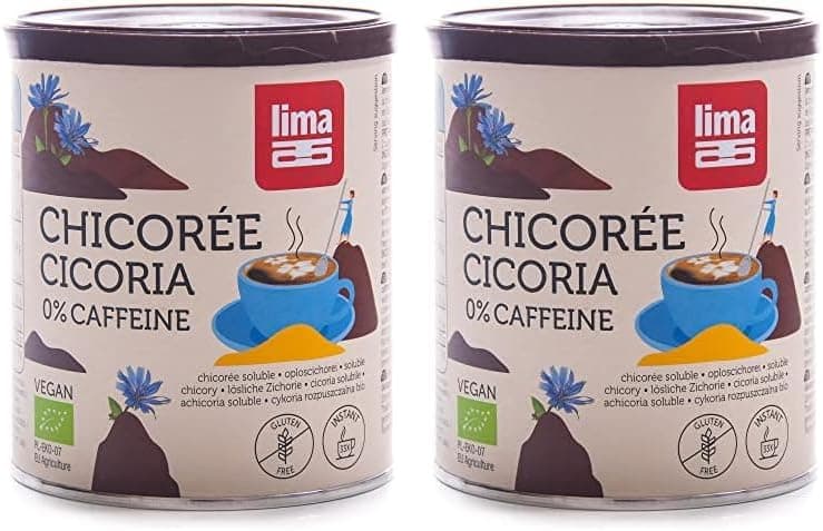 LIMA Achicoria instantânea 100 g bio, preto, único, preto (pacote de 2)