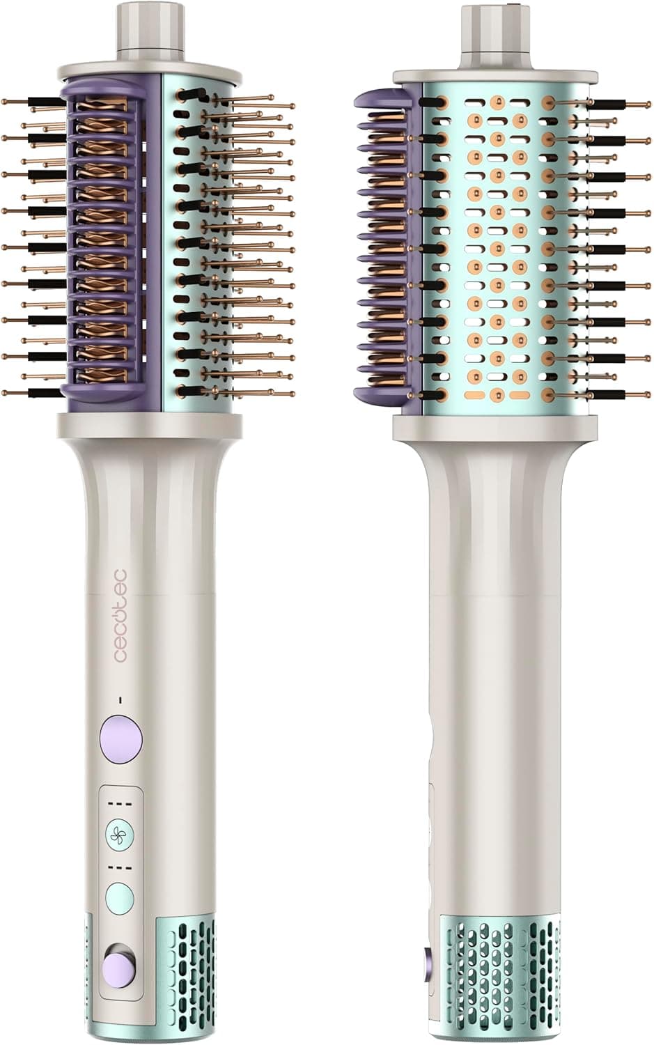 Modelador a Ar Cecotec 4 em 1 CeramicCare All-in-1. 1500 W, Motor BLDC, Seca, Escova, Alisa e Modela, 3 Direcções de Ar, Revestimento Cerâmico, Tecnologia Real Ion, Cabo 360º