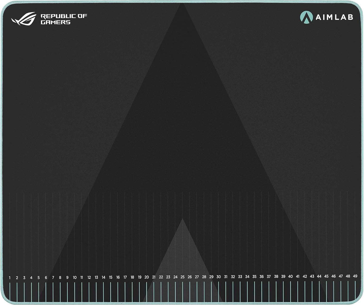Asus ROG Hone Ace Aim Lab Edition - Tapete Gaming XL para treinar pontaria, superfície de tecido híbrido repelente de água, óleo e pó com costuras protetoras, base de borracha antiderrapante