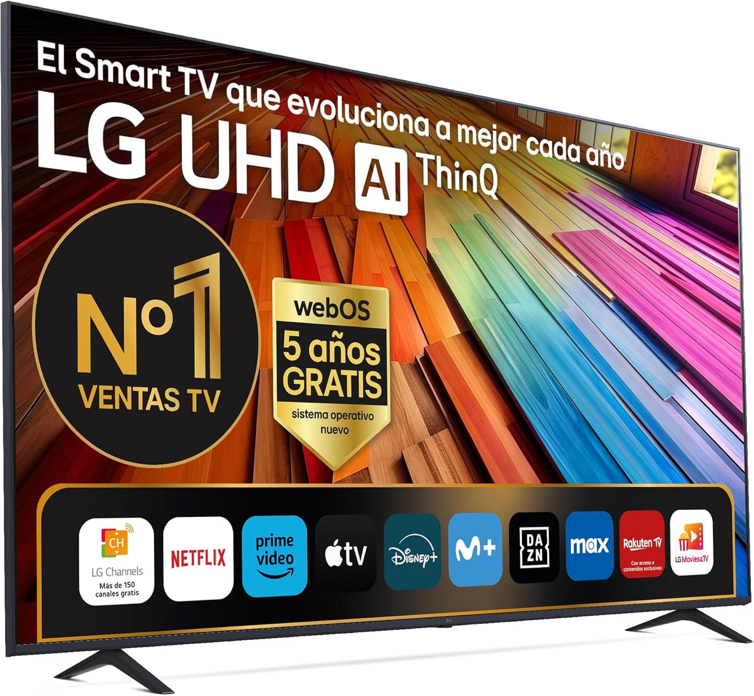 LG 75UT80006LA 75", UHD 4K, série UT80, Smart TV, WebOS24, Processador a5, HDR10, Dolby Digital Plus, SmartTV, 3840x2160