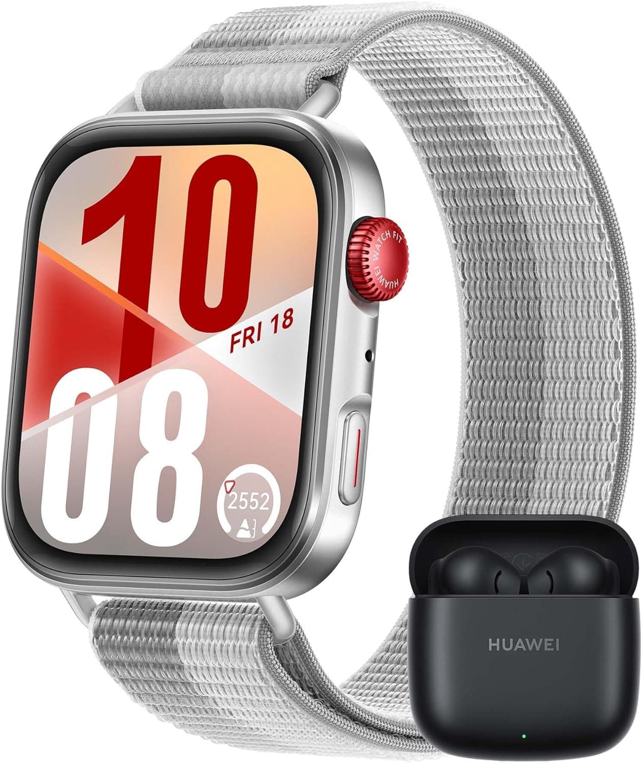 HUAWEI Watch FIT 4 Nylon cinzento + Freebuds SE2 preto