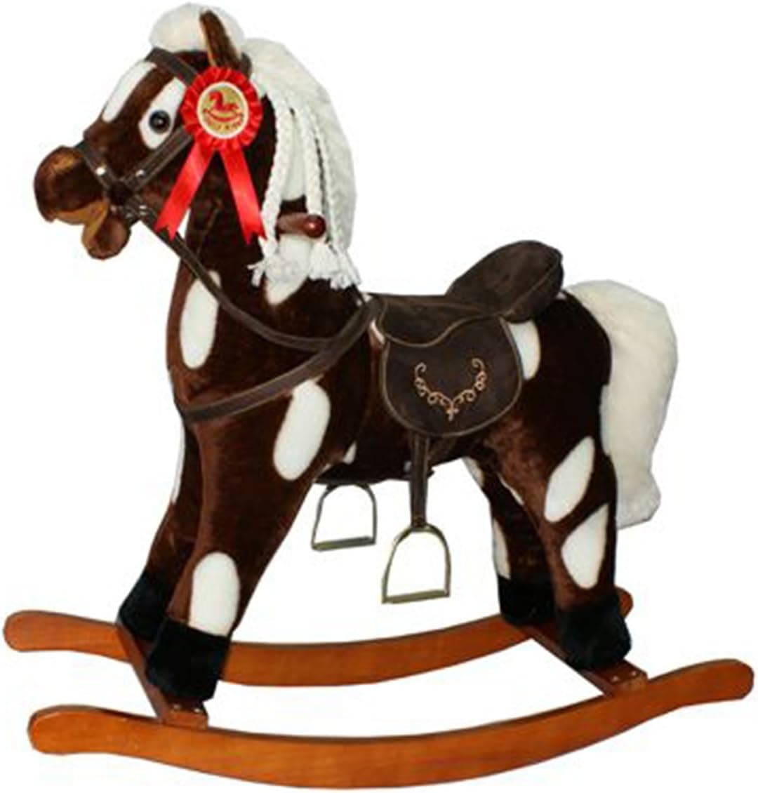 Sweety Toys Cavalo cadeira de baloiço Gipsy Baby castanho