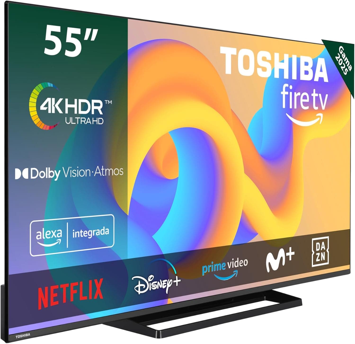 Toshiba 55UF3F63DAE | Smart TV 55 polegadas 4K UHD com HDR10, controlo de voz Alexa e AirPlay