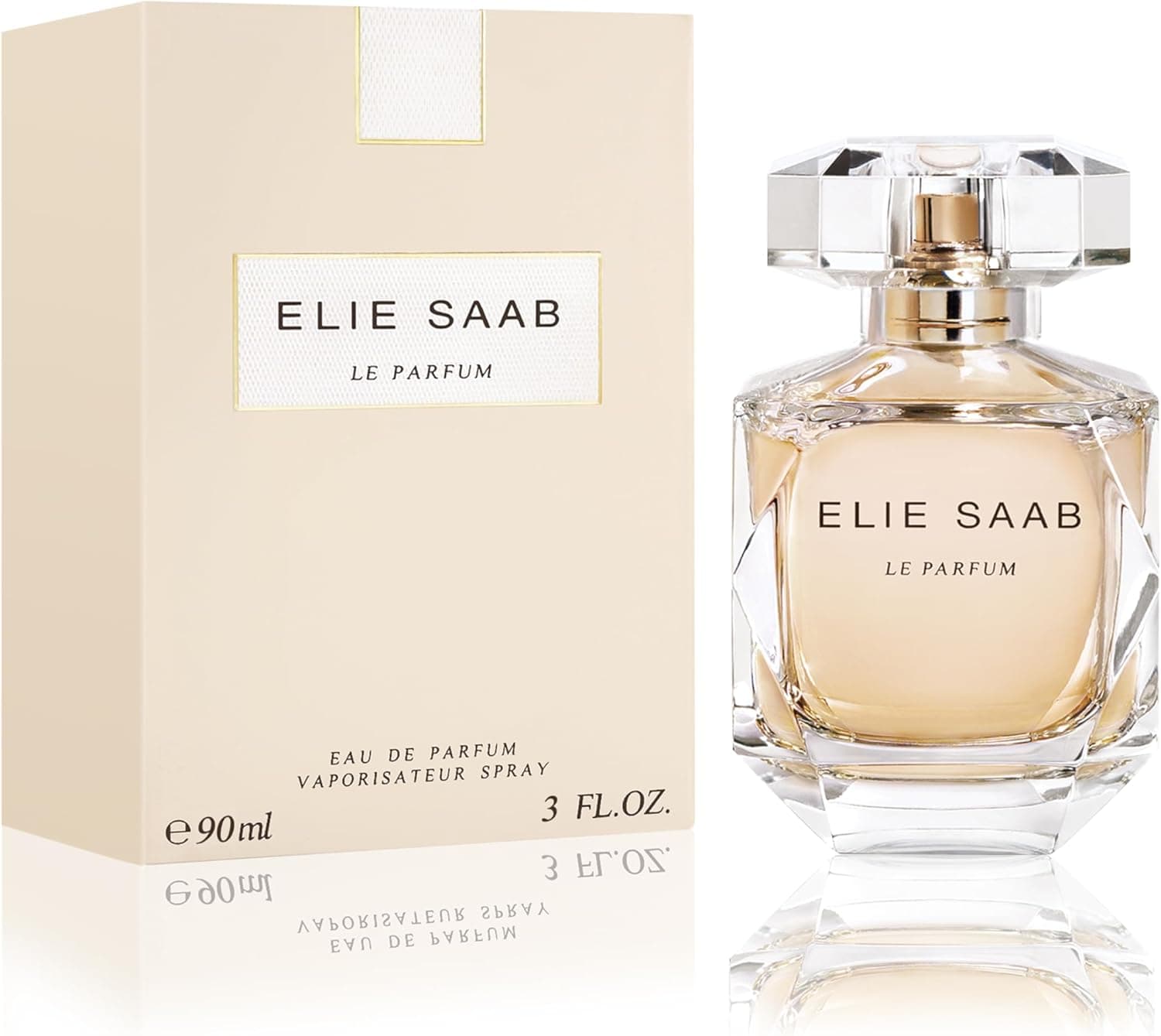 Elie Saab Le Parfum | Eau de parfum chipre floral para mulher com flor de laranjeira, jasmim e rosa, 90 ml
