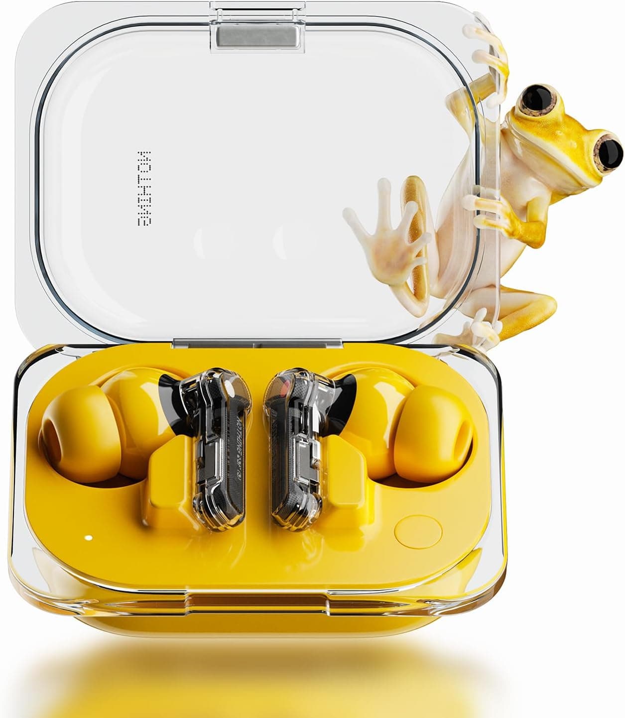 Nothing Ear (a) Auriculares sem fios Bluetooth com integração de ChatGPT, cancelamento de ruído ativo, algoritmo de melhoria de graves e até 42,5 horas de reprodução - amarelo