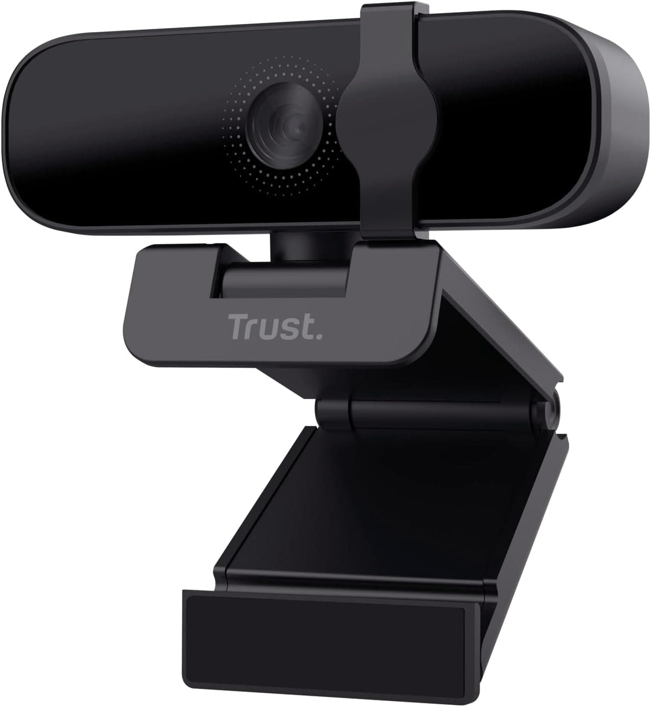 Trust Tanor Webcam 1080p com microfone e filtro de privacidade, câmara Web USB, foco fixo 30 FPS, 85% plástico reciclado, Web CAM para computador portátil Mac Windows Skype Zoom Teams
