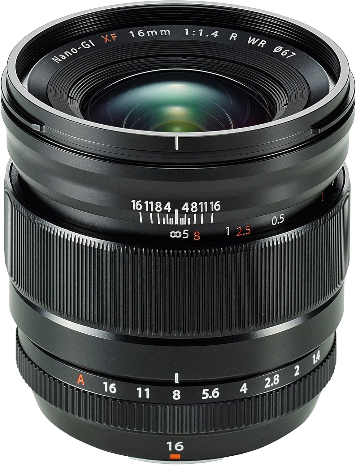 Fujifilm FUJINON XF16mm F1.4 R WR | Objetiva grande angular para câmaras reflex em preto