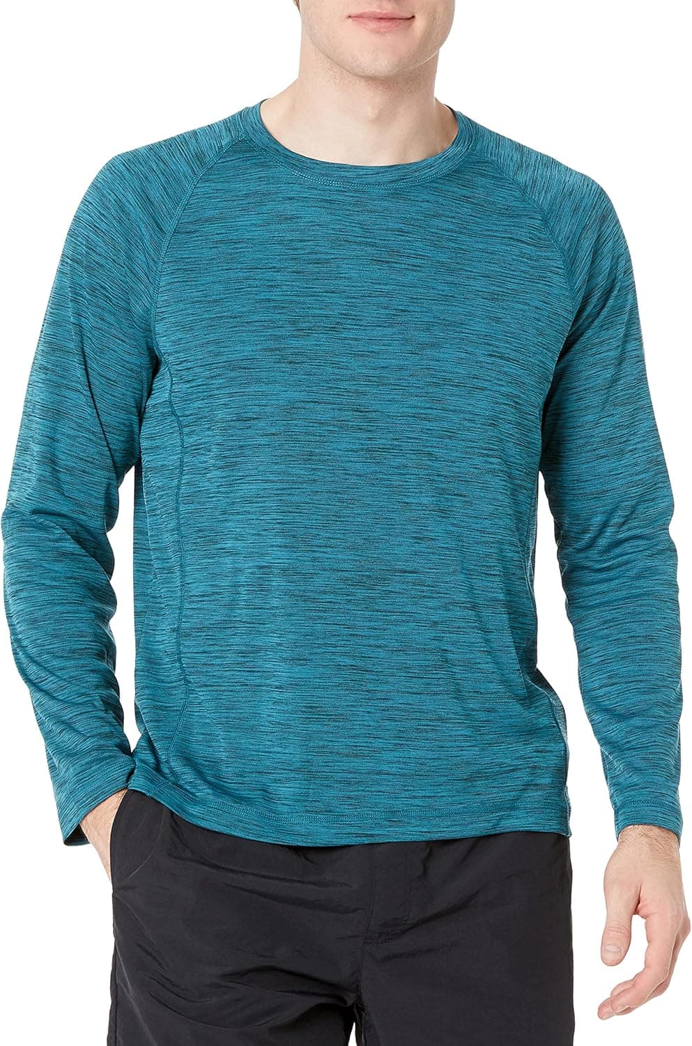 Amazon Essentials T-shirt de fato de banho, de secagem rápida e manga comprida para homem