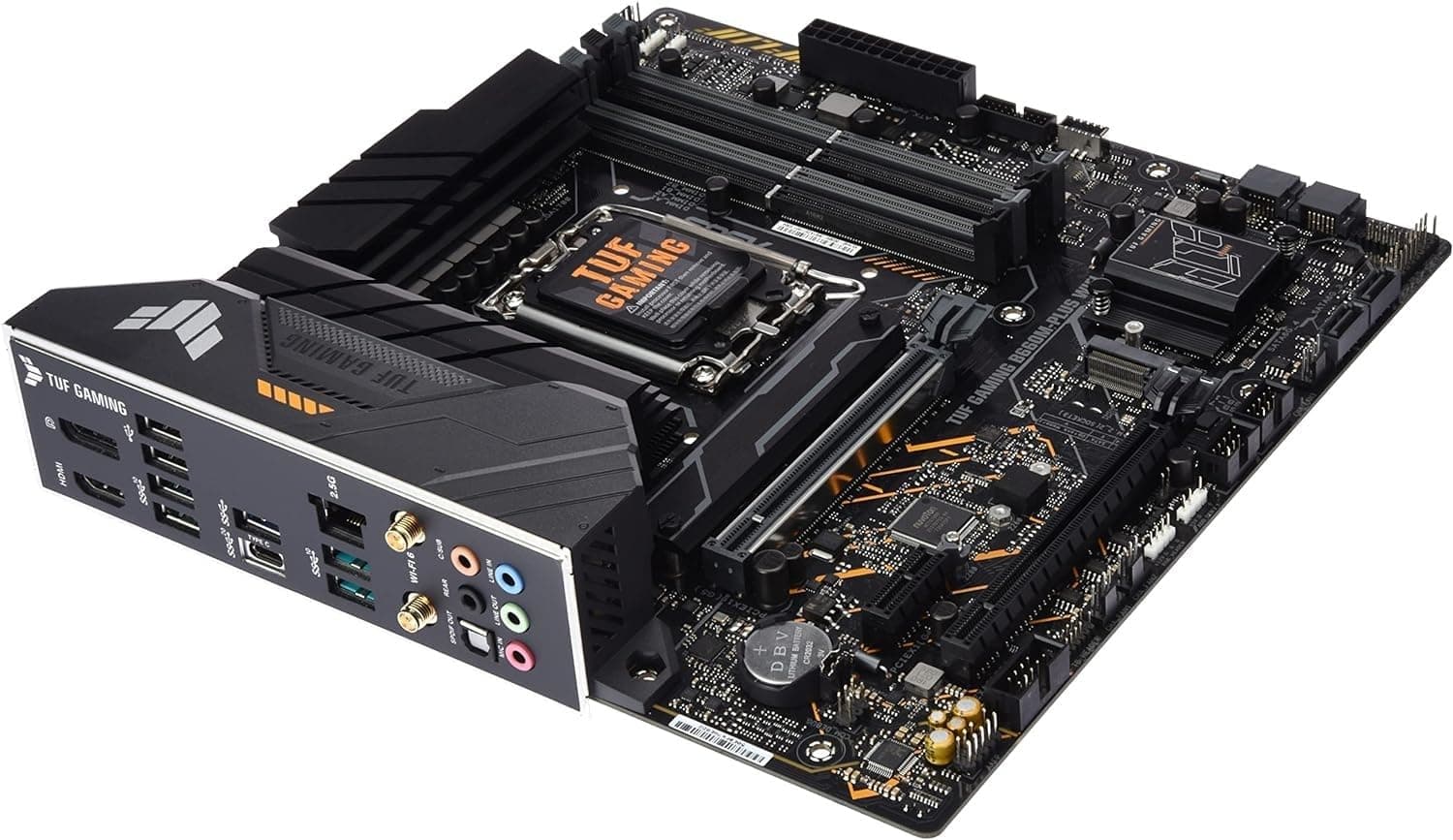 ASUS TUF Gaming B660M-PLUS WiFi Placa base Intel B660 (LGA 1700) mATX (VRM de 10+1 fas, PCIe 5.0, DDR5, M.2 PCIe 4.0, Wi-Fi 6, 2,5 Gb Ethernet, USB 3.2 Gen. 2 x 2 Tipo C, Aura Sync)