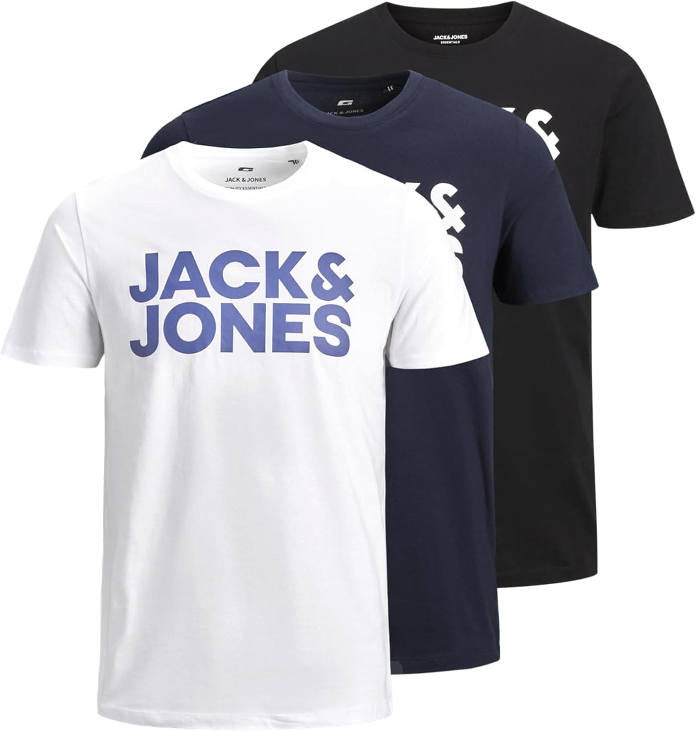 Jack & Jones | Pack de 3 t-shirts com logótipo para homem