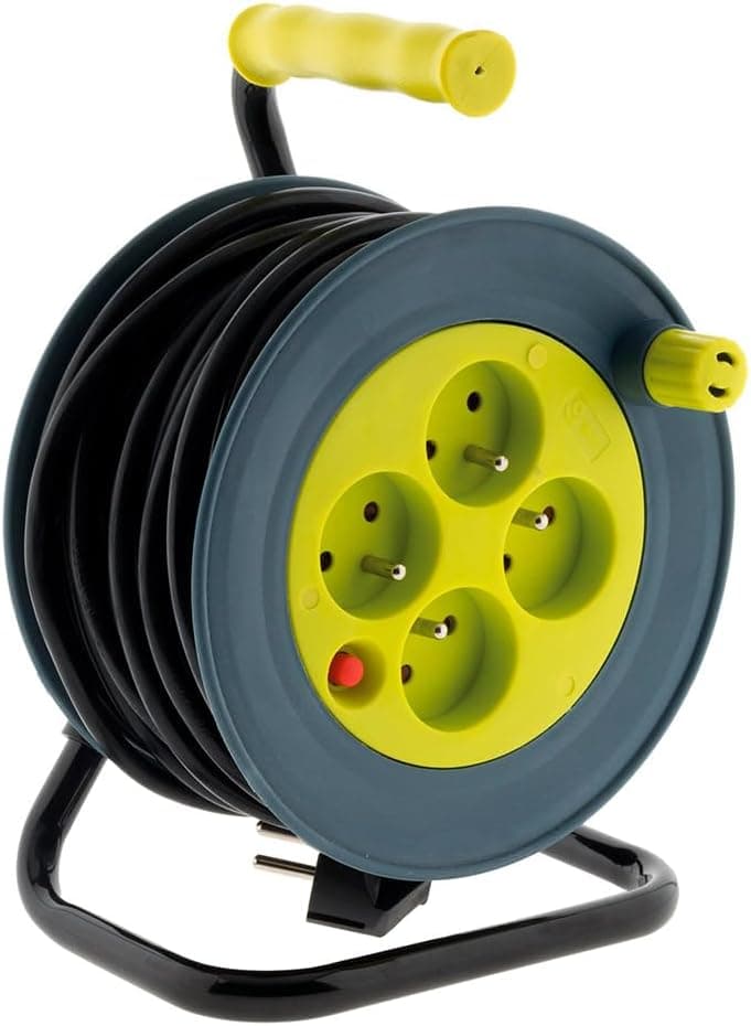 Zenitech Domestic Reel 3G1 mm² | Rolo elétrico extensível de 15 m para uso doméstico