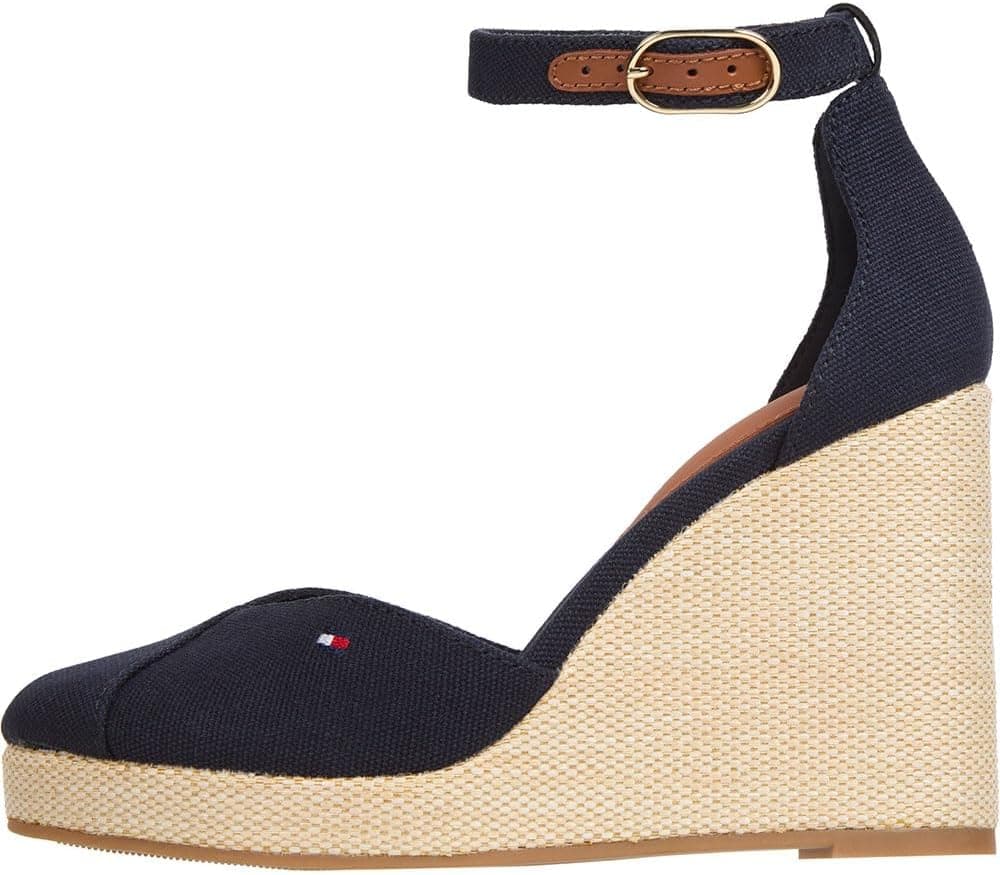 Tommy Hilfiger Flag High Wedge | Alpercatas de cunha com biqueira fechada para mulher