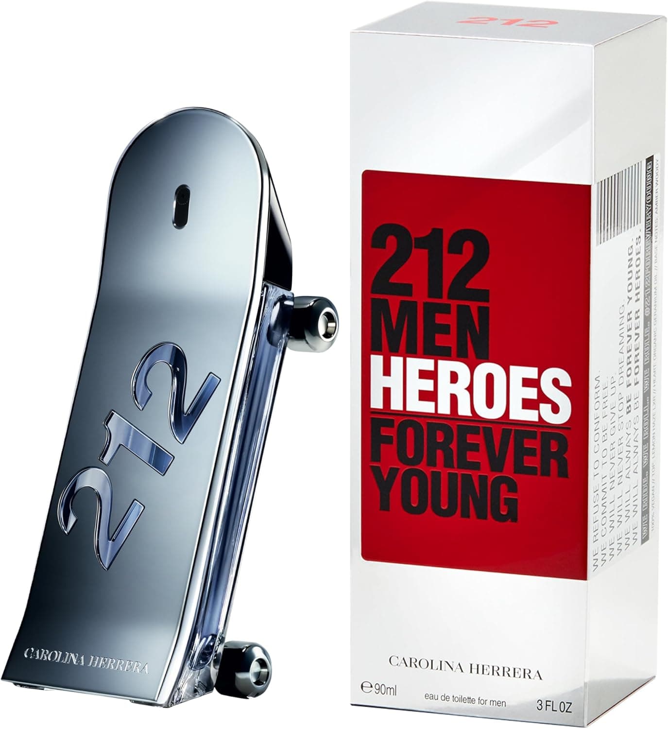 CAROLINA HERRERA 212 Men Heroes para homem Eau de Toilette Spray', One size, 90 ml