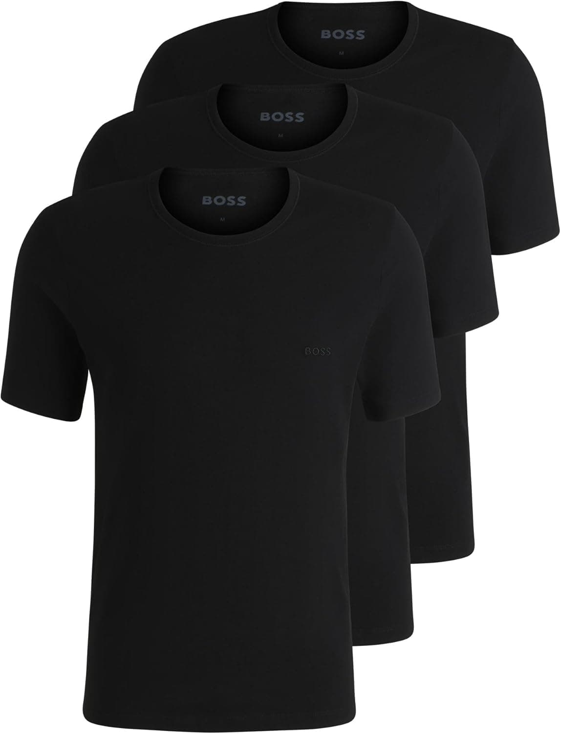 HUGO BOSS Mix & Match | Pack de 3 t-shirts em algodão para homem com gola redonda e corte regular