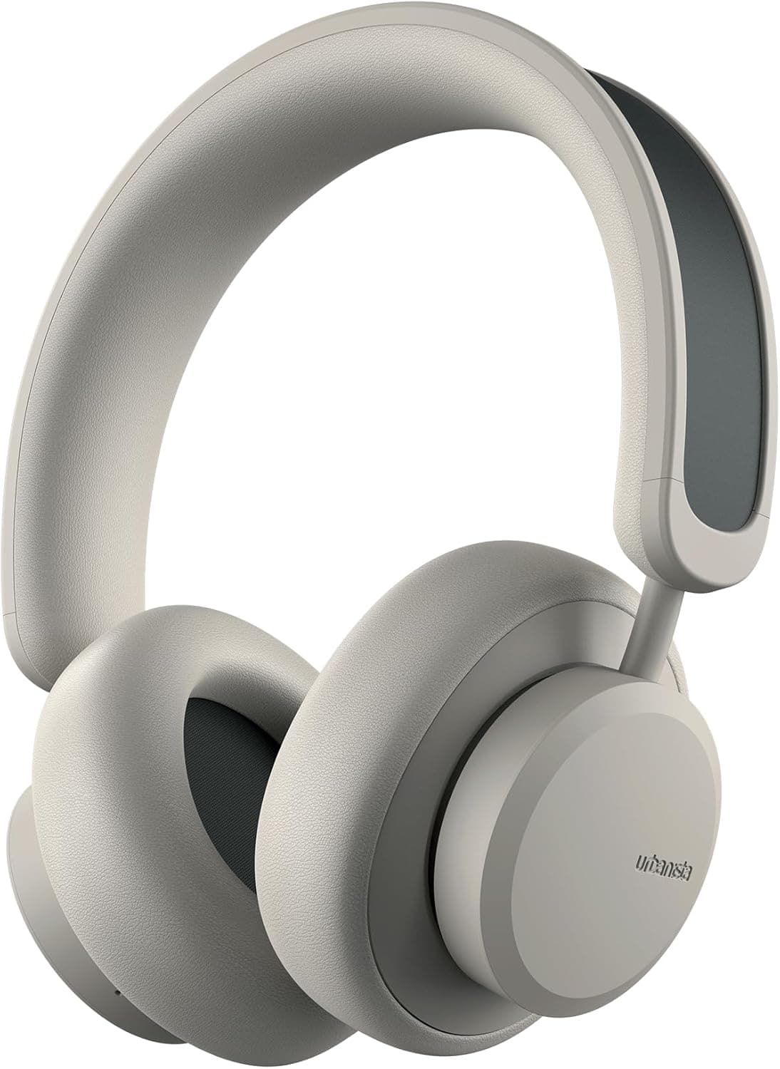 Urbanista Los Angeles Auriculares com cancelamento ativo de ruído, energia solar, Powerfoyle, auriculares sem fios, Bluetooth 5.0, deteção na orelha, cinzento deserto