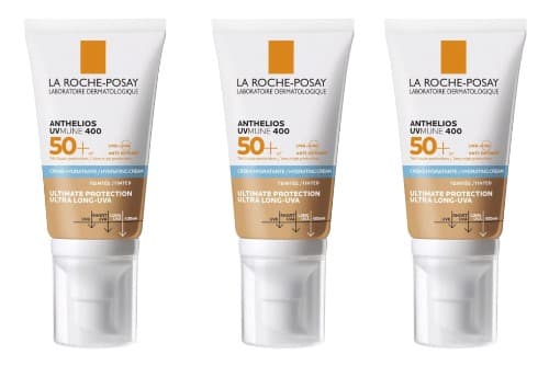 La Roche-Posay Anthelios UV-MUNE 400 – Creme hidratante SPF50+, alta proteção, resistente à água, textura leve, sem perfume, combate o fotoenvelhecimento, 50 ml