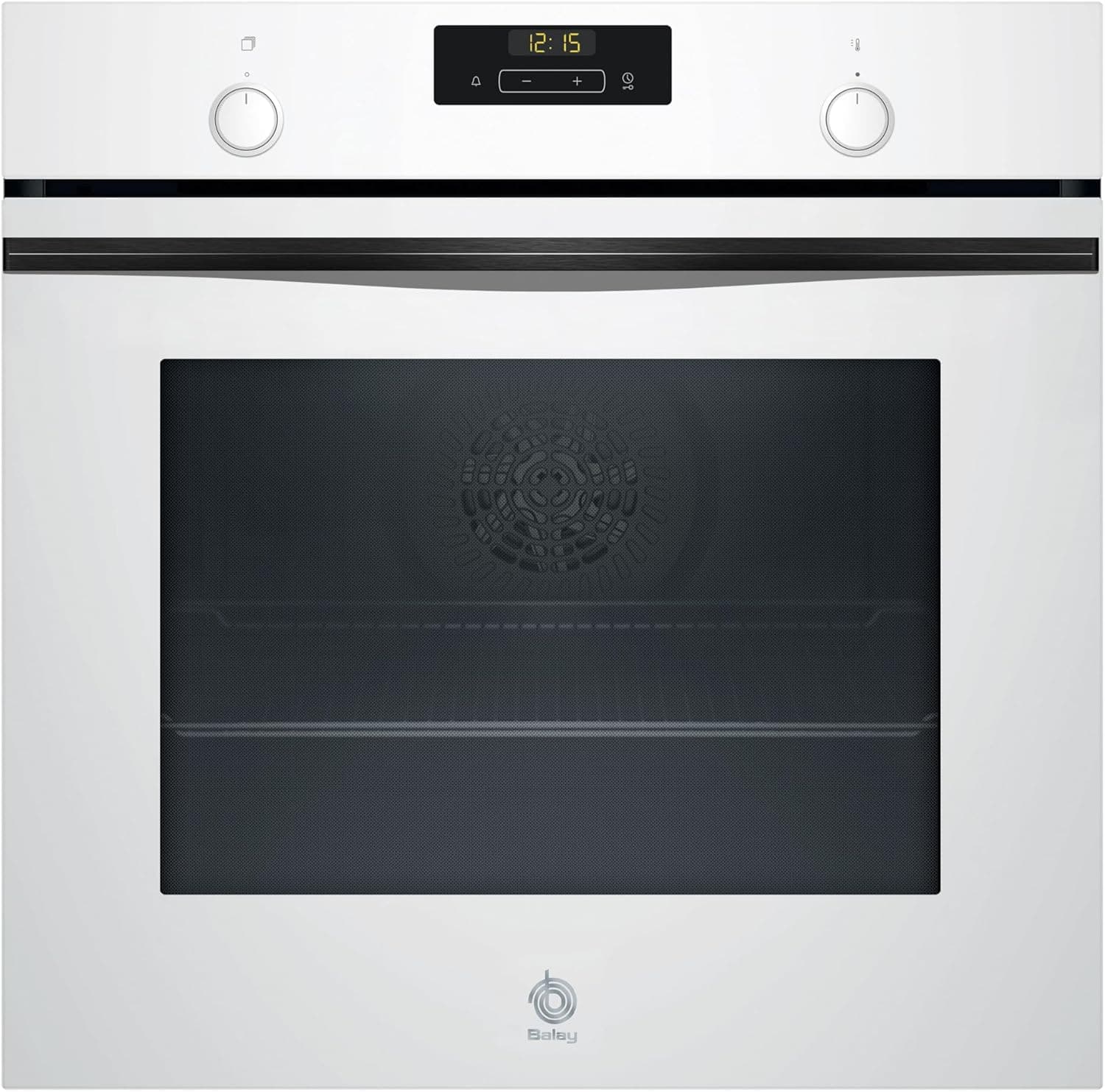 Balay - Forno multifuncional, 60 cm, controlo confortável, qualisis, trilhos de 1 nível, vidro branco, 3HB5131B3
