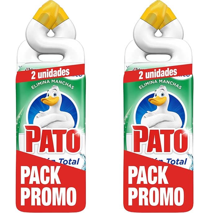 Pato WC Power Frescor Total limpador removedor de manchas para sanita, 750 ml x 4