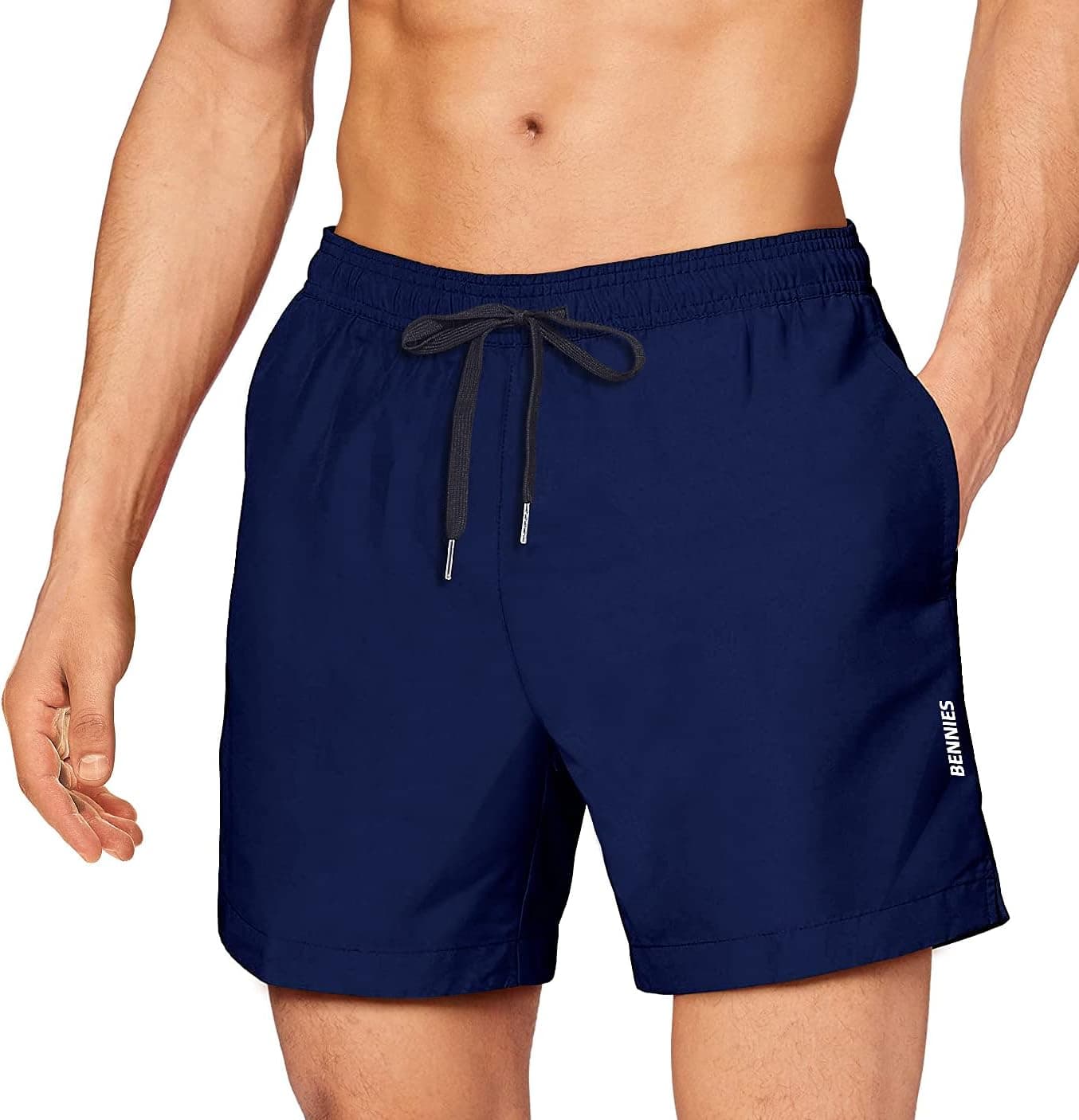 BENNIES Calções de banho para homem calções de banho para homem fato de banho natação fatos de banho homem fato de banho calções Quick-Dry Swim Short para secagem para férias âncora surf