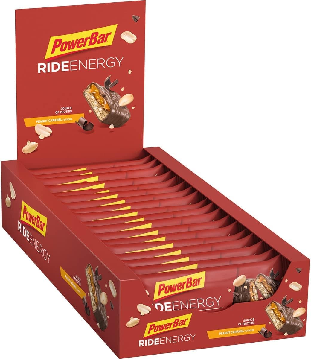 PowerBar Ride Energy Barra energética rica em proteínas com 18 x 55 g