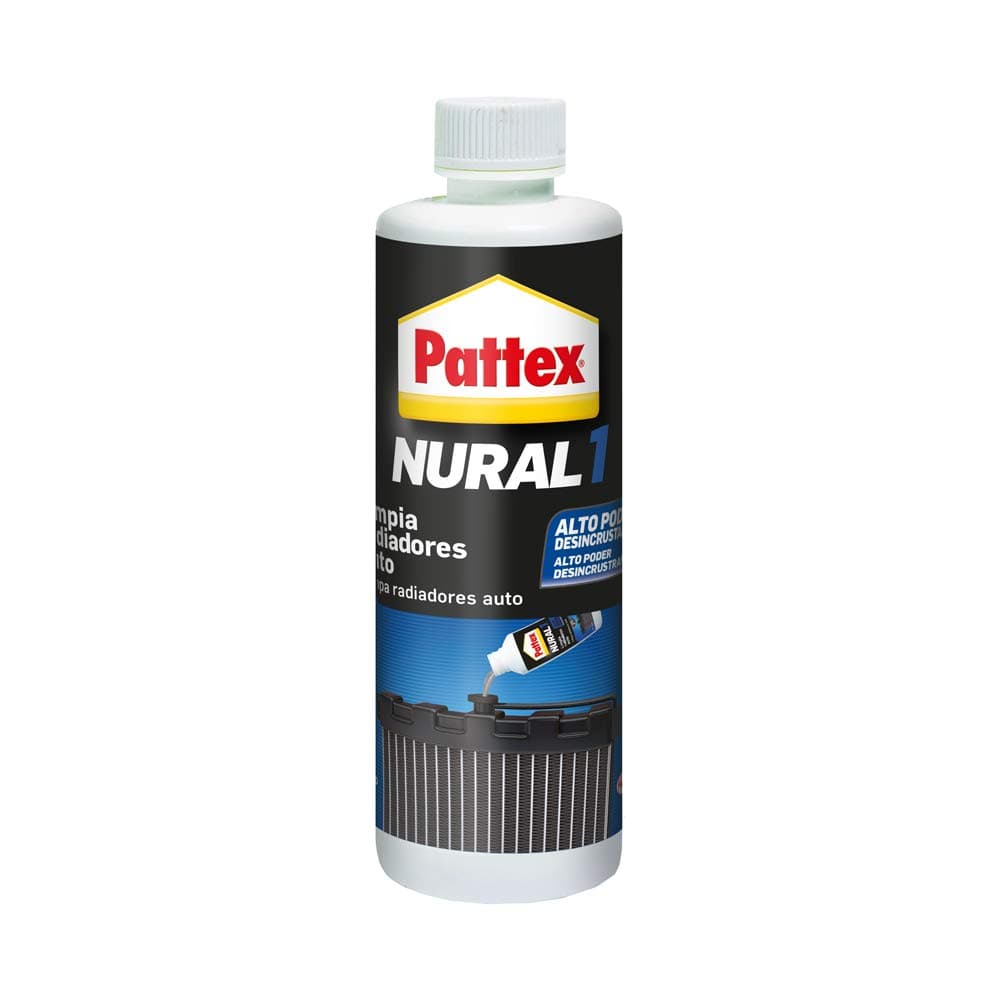 Pattex Nural 1 | Líquido de limpeza de radiadores com alto poder desincrustante, 240 ml