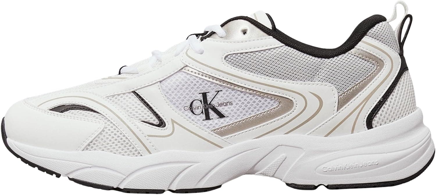 Calvin Klein Runner Sneaker homem retro ténis malha calçado desportivo