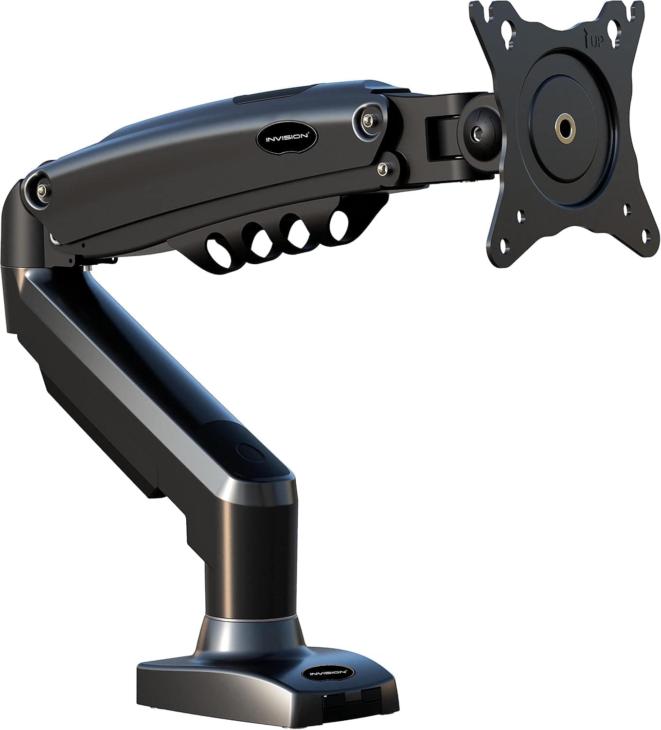 Invision MX200 | Suporte de monitor para secretária ajustável para ecrãs de 19 a 32 polegadas com fixação por abraçadeira