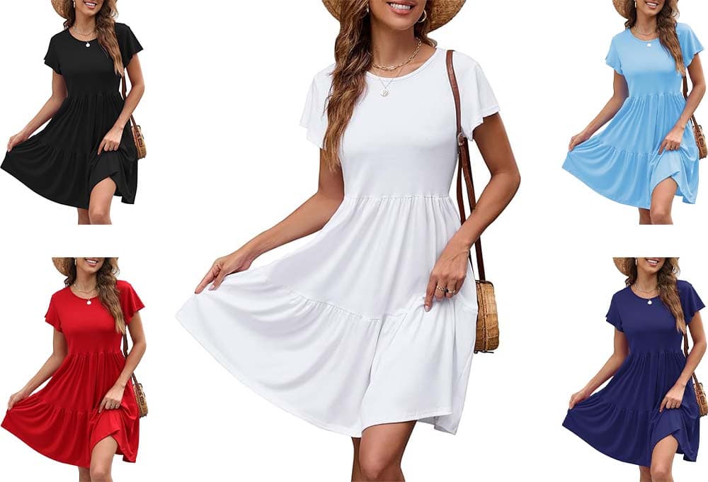 Zetieny Vestido de verão para mulher