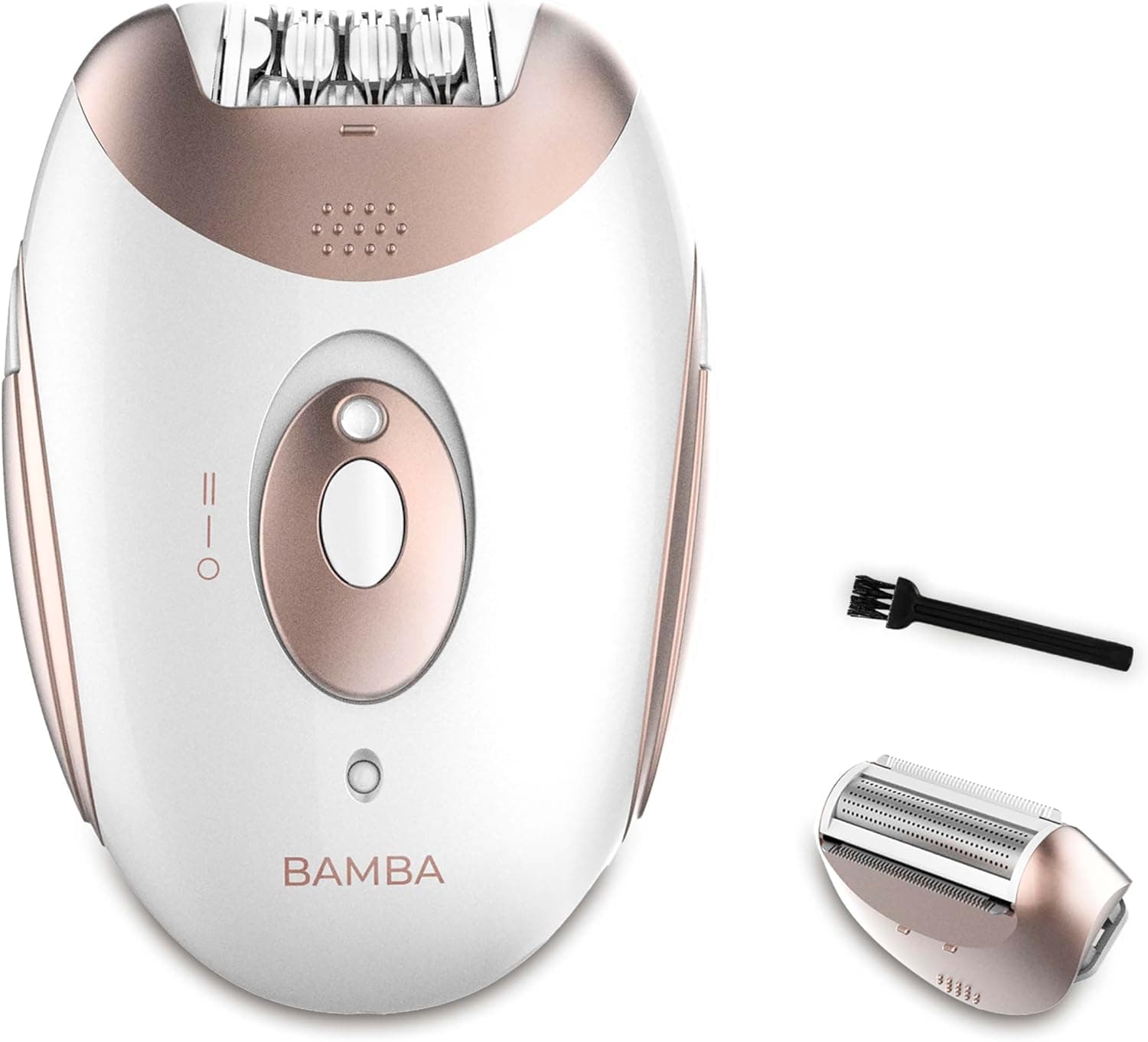 Cecotec Depiladora de arranque sem fios Bamba SkinCare Depil-action. Bateria de lítio, automonomia 40 mins, waterproof, cabeças intercambiáveis, 2 configurações de velocidade, modo com cabo