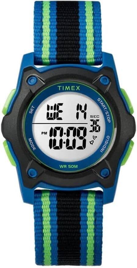 Timex Kids Time Machines - relógio digital com correia de nylon de camada dupla de 35 mm