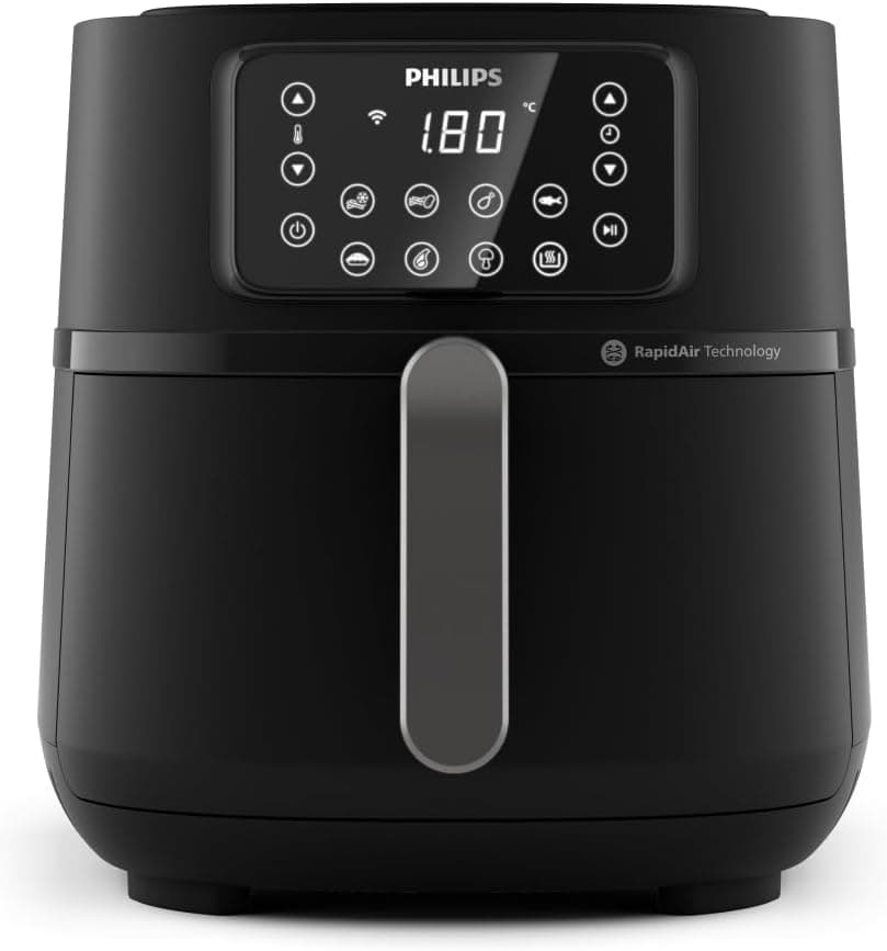 Philips Airfryer Série 5000 conectada, 16 funções de capacidade de 1, 7,2 l, tecnologia Rapid Air para refeições saudáveis, economia de energia, fácil de limpar (HD9285/90)