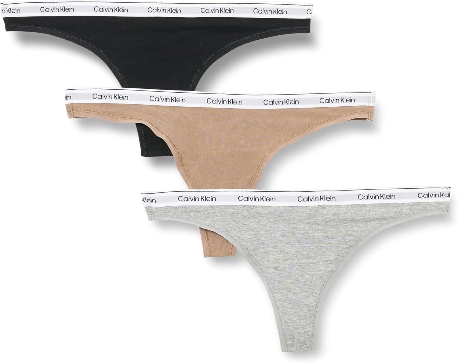Calvin Klein Cuecas tipo tanga para mulher, pack de 3