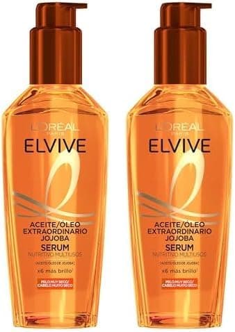 L'Oréal Paris óleo tratamento sublimador para o cabelo, para todos os tipos de cabelos, óleo de soja extraordinário, 100 ml x 2