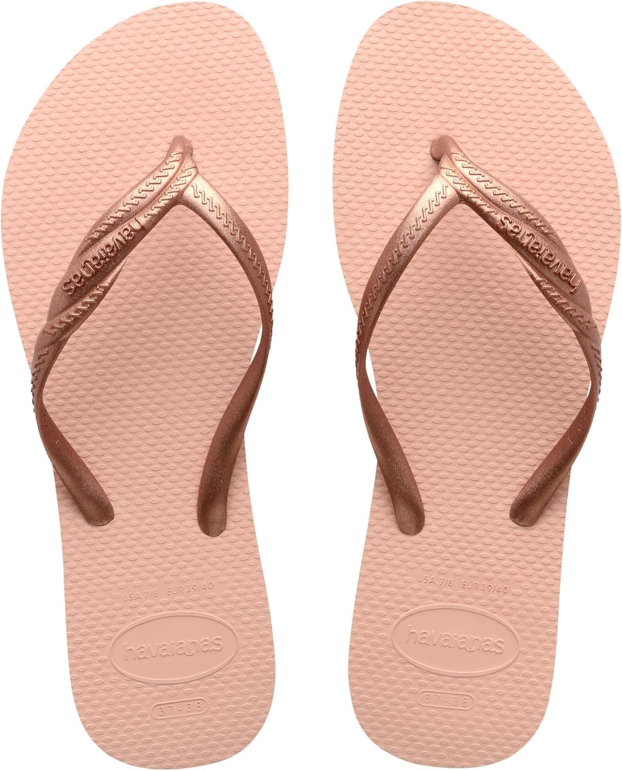 Havaianas Fantasia | Chinelos de tiras metálicas cruzadas confortáveis e duráveis para mulher