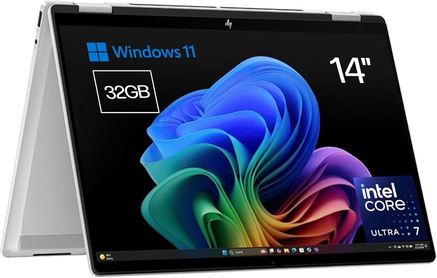 HP Omnibook X Flip | Portátil conversível 14 polegadas 2K IPS Touch Intel Ultra 7 32GB RAM 1TB SSD Windows 11