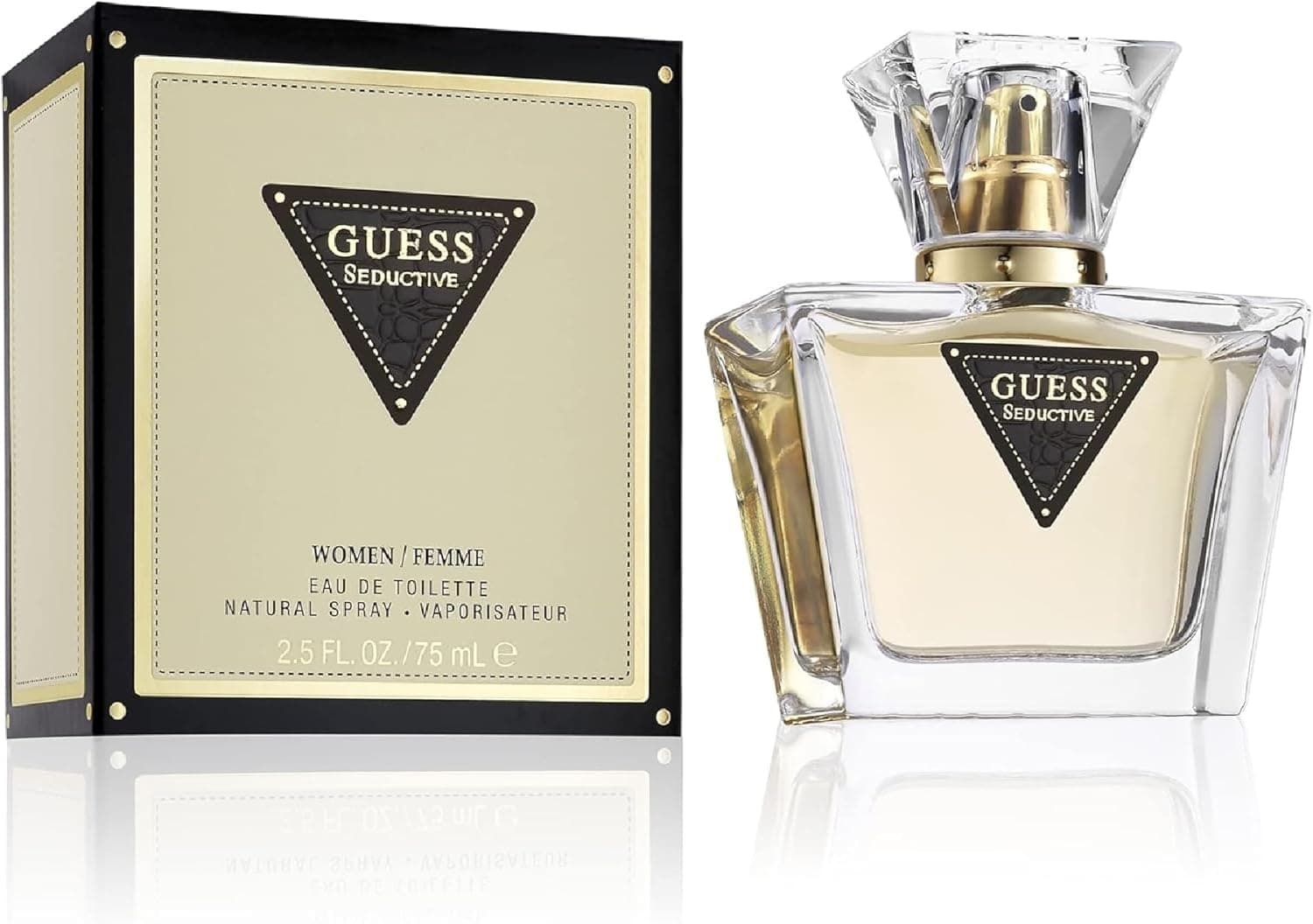 GUESS Seductive, Eau de Toilette para mulher, colónia floral frutada, fragrância sensual, longa duração, 75 ml