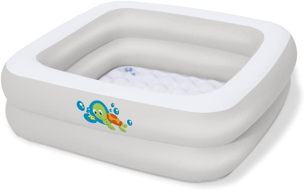 Bestway 51116 Piscina insuflável para crianças, banheira para bebé 86 x 86 x 25 cm, multicolorido
